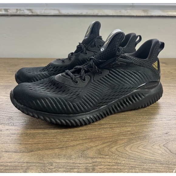 Adidas Alphabounce 1 Running Shoes Mens Size 7.5 Black Sneakers - Picture 2 of 12